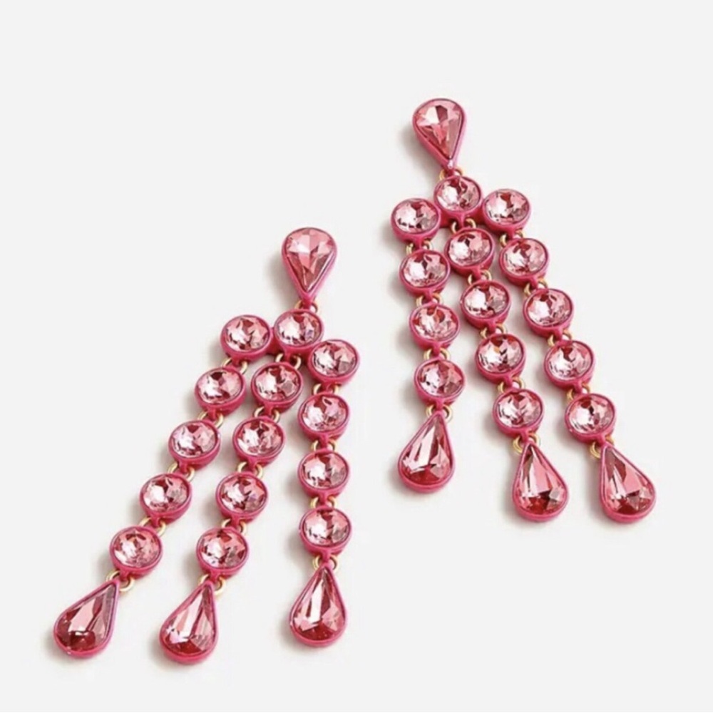 NWT J Crew Jamie Sparkly Waterfall Earrings